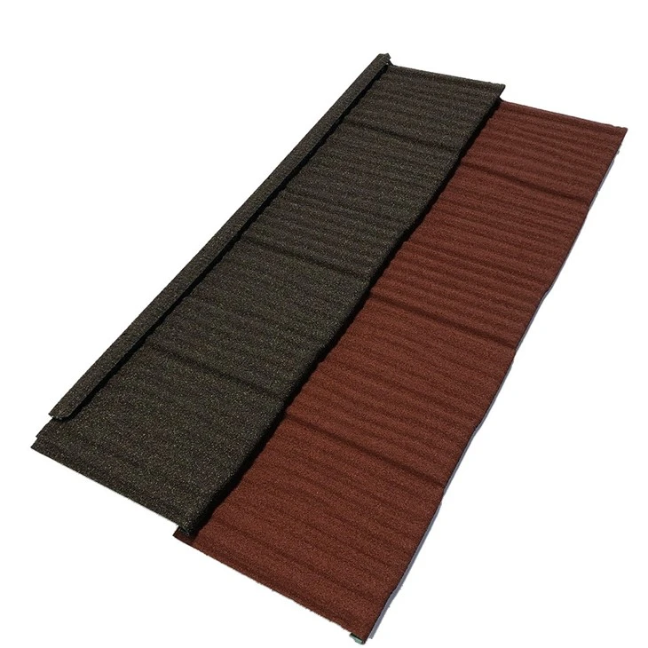 Good Quality Stone Coating Metal Roof Tiles With Long Life Span 0.4mm-0.5mm