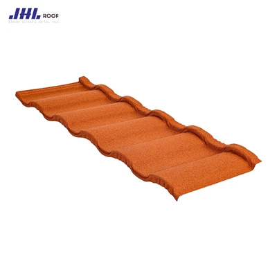 Traditional Style 0.45mm Lightweight Zinc Steel Galvalume Roof Tiles Stone Coated Metal Roofing Sheet For Apartment Use